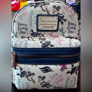 Disney Cruise Line DCL Minnie Mouse “Free As The Sea” Loungefly NWT​